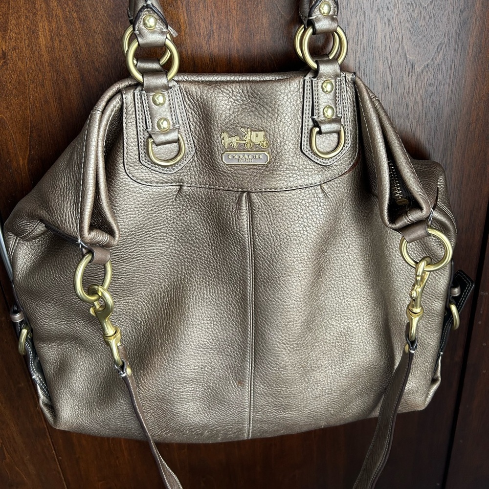Coach Brownish metallic gold Leather oversized Bag (from 2005ish)